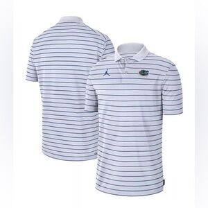 Jordan Men's White Florida Gators Icon Victory Coaches 2022 Early Season Polo